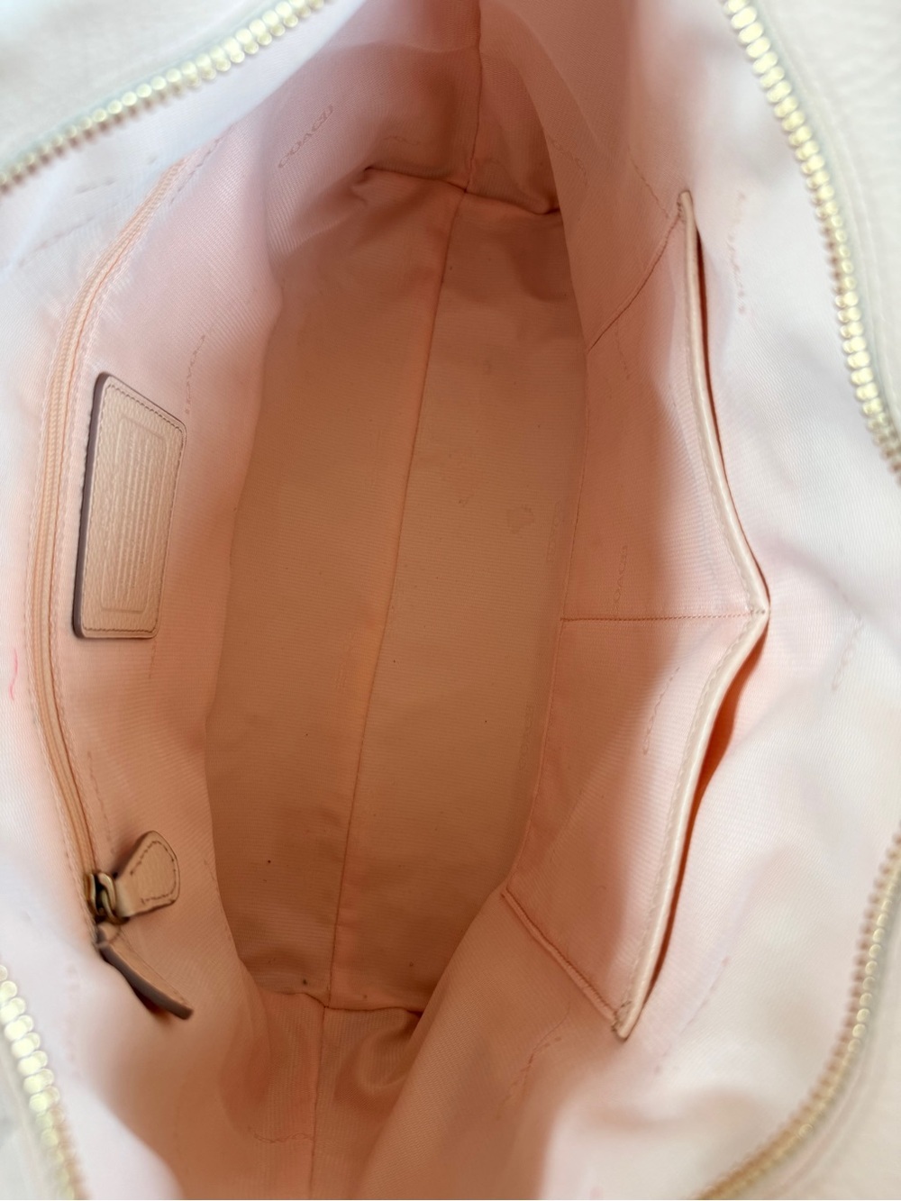 Coach Blush Pink Pebble Leather Hobo 2-way Shoulder Bag- Very Good Condition - Picture 9 of 9